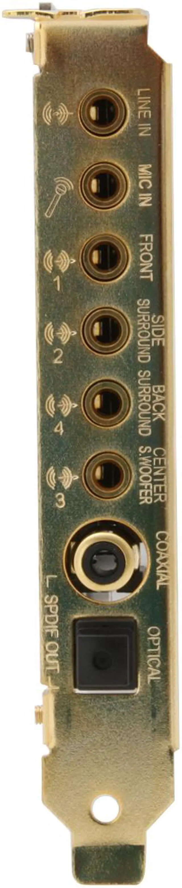 Alt view image 4 of 10 - AUZEN XPlosion 7.1 7.1 Channels 24-bit 96KHz PCI Interface Sound Card