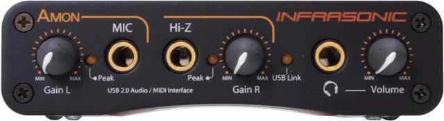 Alt view image 2 of 7 - INFRASONIC Amon 24-bit 96KHz USB 2.0 Audio Interface