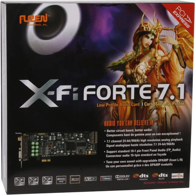 Alt view image 8 of 8 - AuzenTech  AZT-FORTE  X-Fi Forte 7.1 Low Profile PCI Express Sound Card