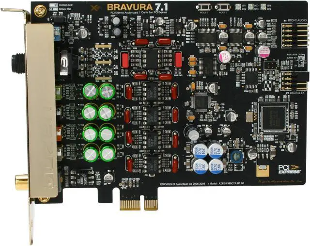 Alt view image 3 of 5 - Auzen X-Fi Bravura 7.1 Sound Card