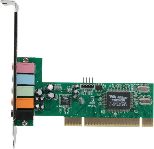 Alt view image 3 of 6 - ENCORE ENM232-6VIA 5.1 Channels 24-bit 96KHz PCI Interface Surround Sound Card