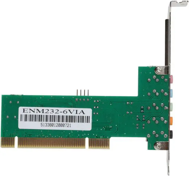 Alt view image 4 of 6 - ENCORE ENM232-6VIA 5.1 Channels 24-bit 96KHz PCI Interface Surround Sound Card