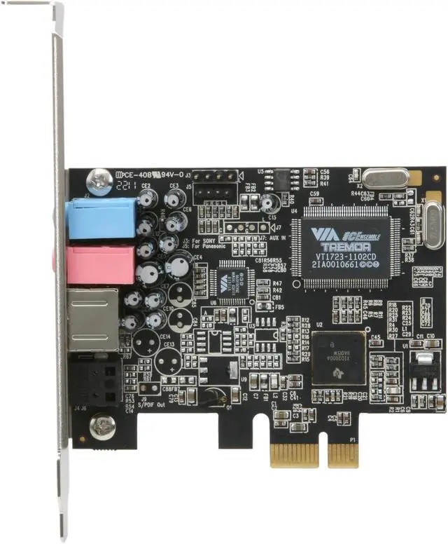 Alt view image 3 of 5 - Rosewill RC-703 7.1 Channel PCIe Sound Card