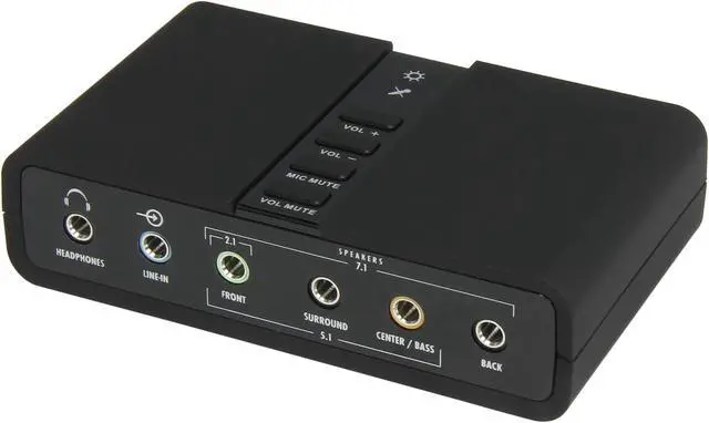 Main image of Rosewill U-701 7.1 Channel USB 2.0 Gaming Sound Box, Full-Duplex External Sound Card, SPDIF In/Out, 48/44.1 Sampling Rate