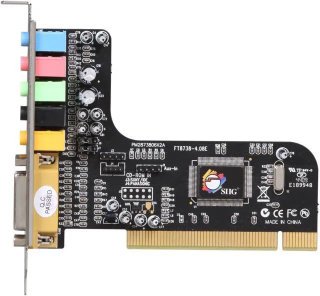 Alt view image 3 of 5 - SIIG IC-510012-S2 5.1 Channels 16-bit PCI Interface SoundWave