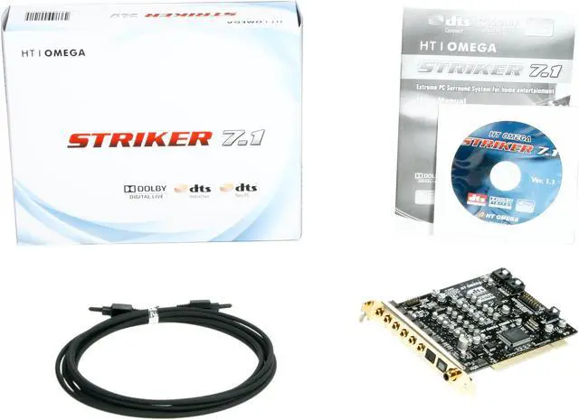 Alt view image 5 of 5 - HT  OMEGA STRIKER 7.1 Channels PCI Interface Sound Card
