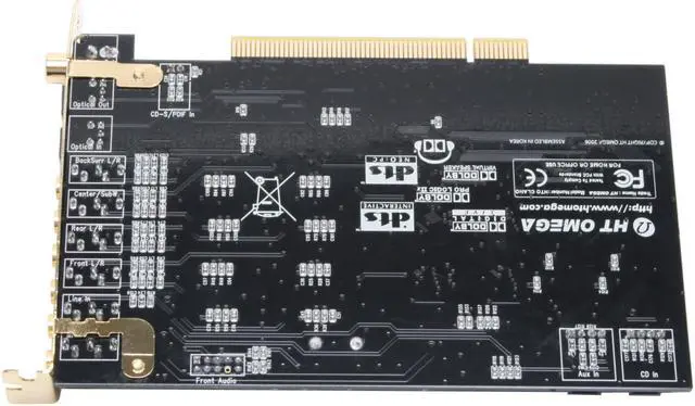 Alt view image 3 of 6 - HT  OMEGA CLARO Plus+ 7.1 Channels 24-bit 192KHz PCI Interface Sound Card