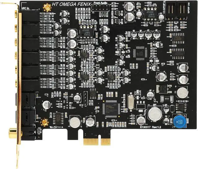 Alt view image 3 of 5 - HT  OMEGA FENIX 7.1 Channels 24-bit 192KHz PCI Express x1 Interface Sound Card