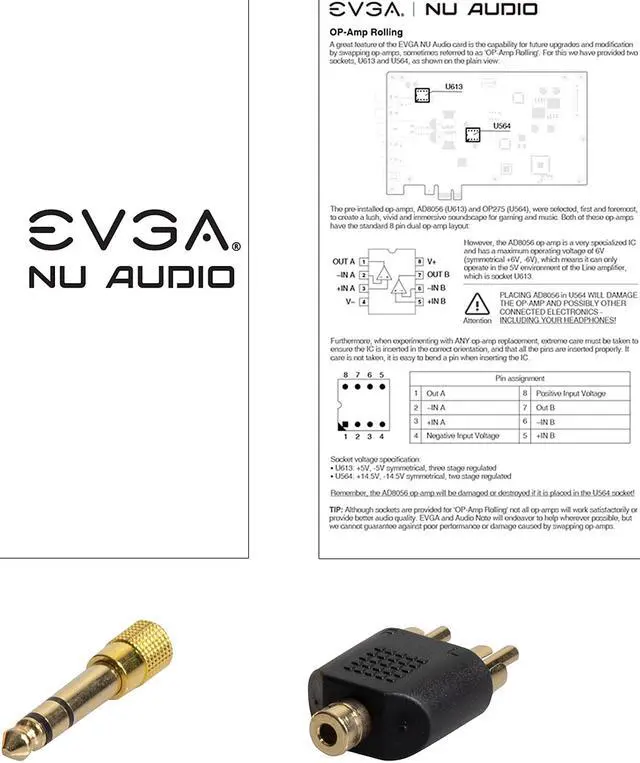Alt view image 6 of 8 - EVGA NU Audio Card, 712-P1-AN01-KR, Lifelike Audio, PCIe, RGB LED, Designed with Audio Note (UK)