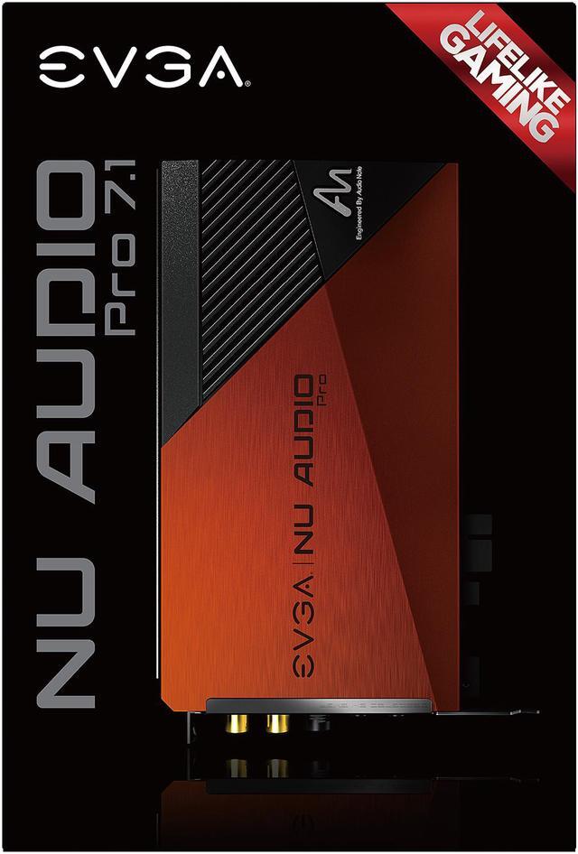 Alt view image 8 of 8 - EVGA NU Audio Pro 7.1, 712-P1-AN21-KR, 7.1 Surround, Lifelike Audio, PCIe, RGB LED, Backplate, Designed with Audio Note