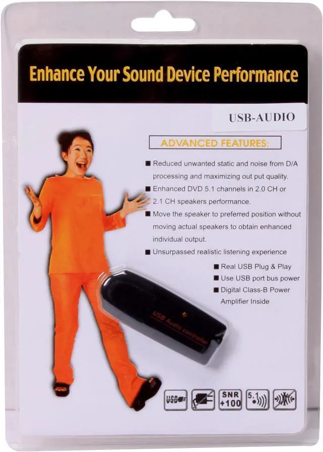 Alt view image 6 of 6 - Alpha and Omega USB-AUDIO 5.1 Channels USB Interface Digital Sound System