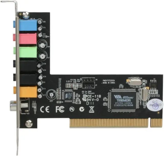 Alt view image 3 of 5 - Vantec UGT-S100 7.1 Channels 48KHz PCI Interface Sound Card
