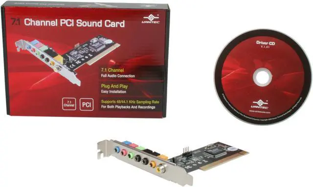 Alt view image 5 of 5 - Vantec UGT-S100 7.1 Channels 48KHz PCI Interface Sound Card