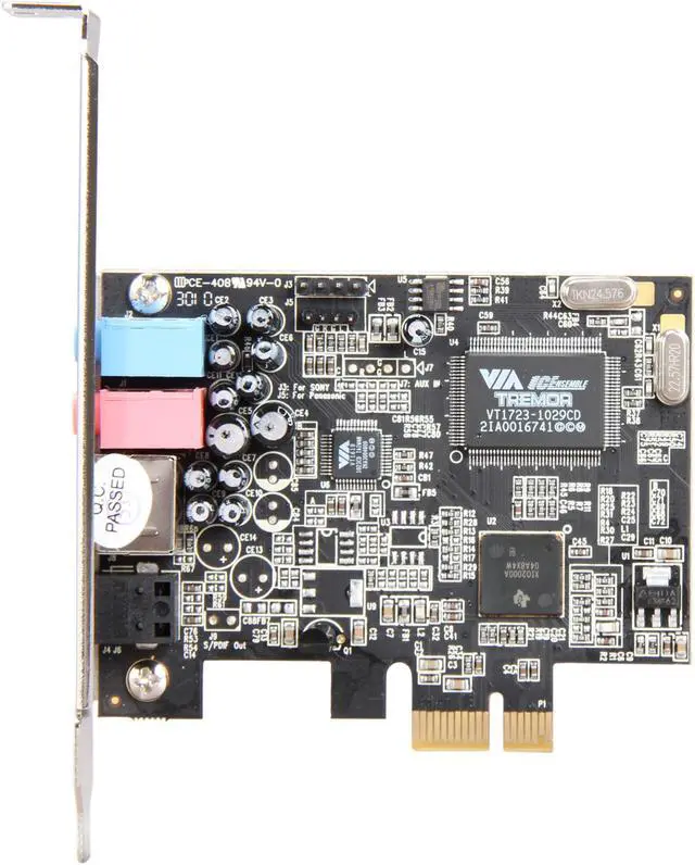 Alt view image 4 of 5 - Vantec UGT-S110 7.1 Channels 48/44.1 KHz PCI Express x1 Interface Sound Card