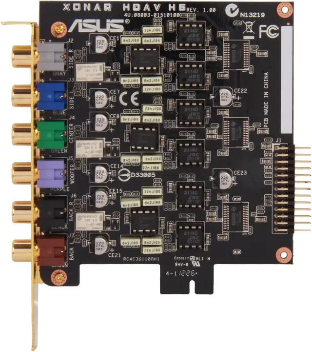 Alt view image 3 of 5 - ASUS Xonar Hdav H6 Digital Audio Converter
