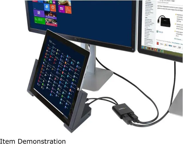 Alt view image 5 of 10 - StarTech.com MSTDP122DP DisplayPort to DisplayPort Multi Monitor Splitter - 2-Port MST Hub - DP 1.2 to 2x DP MST Hub