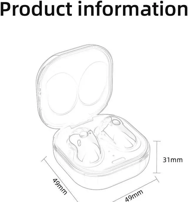 Alt view image 4 of 4 - Wireless Headphones Bluetooth 5.1 TWS Headphones with Microphone Bluetooth Earphone Stereo Headset for IOS Samsung Buds Live