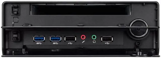 Alt view image 3 of 7 - Shuttle XH110V Intel H110 Black Barebone System