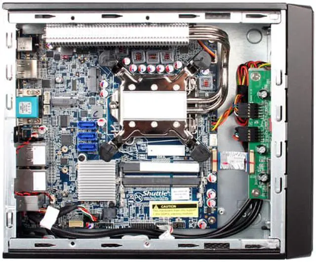 Alt view image 5 of 7 - Shuttle XH110V Intel H110 Black Barebone System