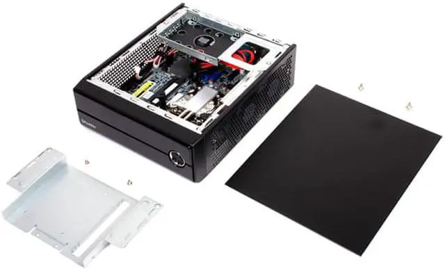 Alt view image 6 of 7 - Shuttle XH110V Intel H110 Black Barebone System