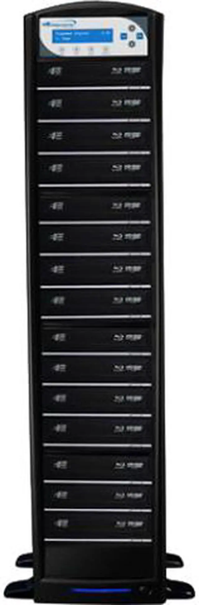 Main image of Vinpower SharkBluCP 1 to 15 Blu-ray DVD CD BDXL Burner Duplicator Add Copy Protection Copier Model SharkBluCP-S15T-BK