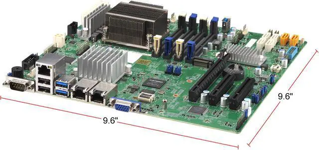 Alt view image 4 of 6 - Supermicro X11SSH-GF-1585 Server Motherboard - Intel Chipset - Socket BGA-1440 - Intel Xeon E3-1585 v5 Quad-core (4 Core) - 1 x Retail Pack