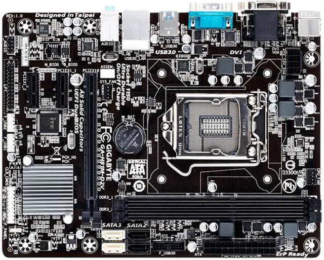 Alt view image 3 of 4 - GIGABYTE GA-H81M-D2V LGA1150/ Intel H81/ DDR3/ SATA3&USB3.0/ A&GbE/ MicroATX Motherboard