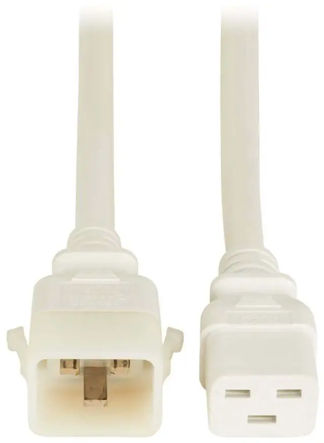 Alt view image 2 of 3 - Tripp Lite series P036-E06-AWH-6 Heavy-Duty PDU Power Cords - C19 to P-Lock C20 - 20A - 250V - 12 AWG - 6 ft. (1.8 m) - White - 6 Pack (036-E06-AWH-6)