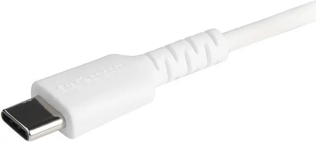 Alt view image 2 of 5 - StarTech 3.3ft USB C to Lightning Cable Heavy Duty Lightning Cable RUSBCLTMM1MW