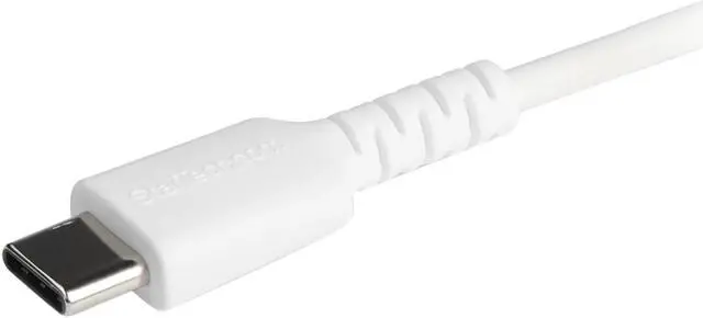 Alt view image 2 of 5 - StarTech 6.6ft USB C to Lightning Cable Heavy Duty Lightning Cable RUSBCLTMM2MW