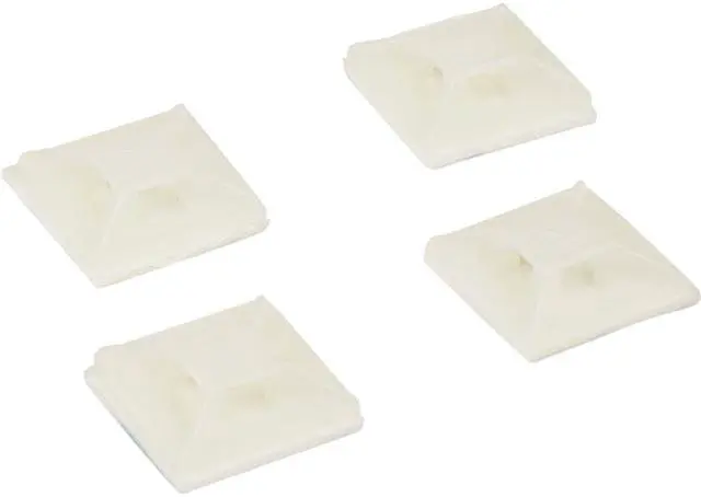Main image of StarTech Cable Tie Mounts with Adhesive Tape 0.13" 3.2mm Wide Ties CBMCTM1 100pk