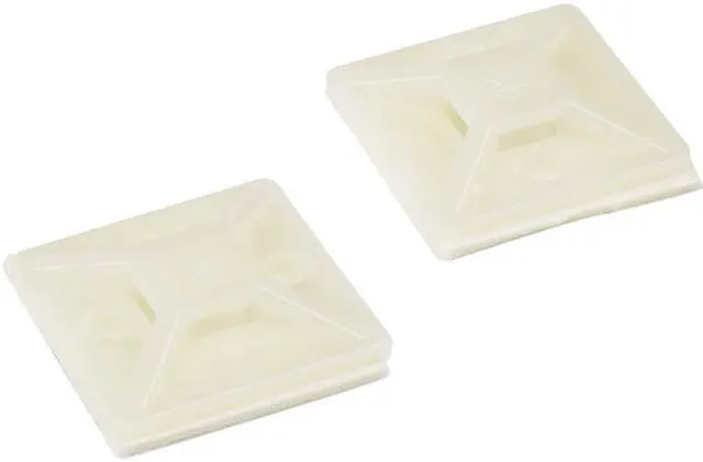 Main image of StarTech Cable Tie Mounts with Adhesive Tape 0.18" 4.6mm Wide Ties CBMCTM2 100pk