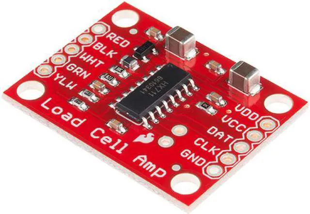 Alt view image 2 of 3 - SparkFun Load Cell Amplifier - HX711 Small Breakout Board Read Load Cells to Measure Weight Four-wire Wheatstone Bridge Configuration Connect to Sensors Build Scale Process Control Presence Detection