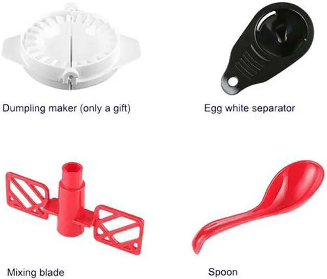 Alt view image 3 of 5 - Food Chopper Hand Crank Food Processor Chopper Vegetable Quick Chopper
