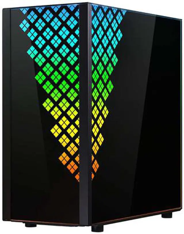 Alt view image 4 of 9 - BitFenix DAWN TG Case Black, 3 Sides Tempered Glass, E-ATX/ATX/Micro ATX/Mini ITX Form Factor, Asus AURA SYNC 3-pin Addressable RGB LED, BFC-DAW-500-KKGSK-RP