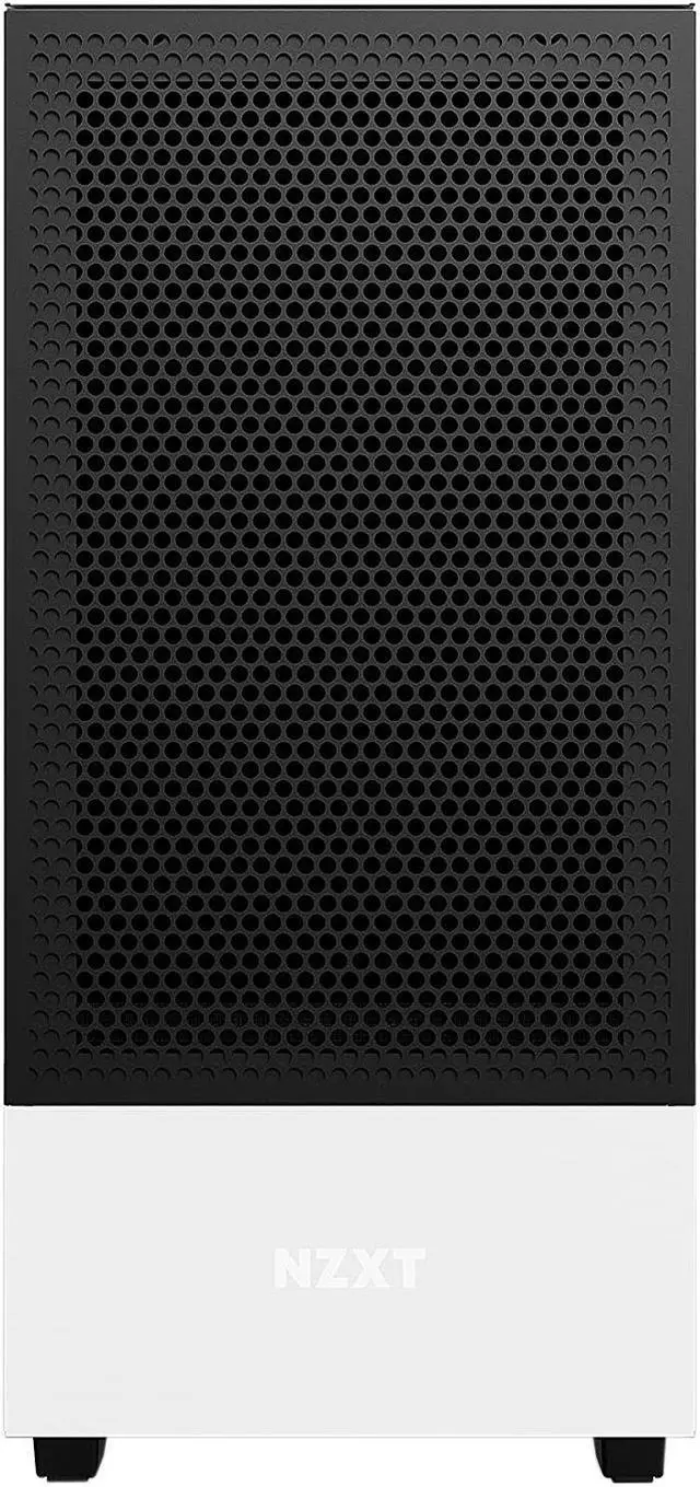 Alt view image 3 of 10 - NZXT H510 Flow Matte White - Compact ATX PC Gaming Case - Tempered Glass - Enhanced Cable Management - Water-Cooling Ready