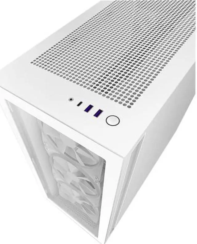 Alt view image 6 of 7 - NZXT H7 Elite - Premium Mid-Tower PC Gaming Case - RGB LED & Smart Fan Control - Tempered Glass - White