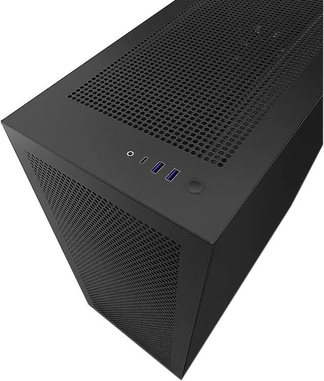 Alt view image 5 of 6 - NZXT H7 Flow Black - Mid-Tower Airflow PC Gaming Case - Tempered Glass - Enhanced Cable Management - Water-Cooling Ready