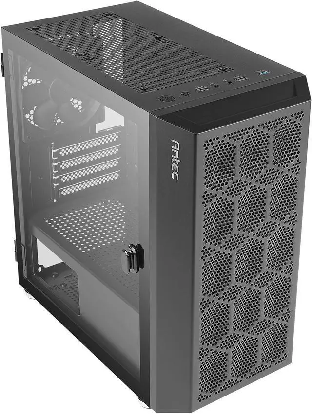 Alt view image 5 of 5 - Antec NX200M Micro-ATX Tower, Mini-Tower Computer Case with 120mm Rear Fan Pre-Installed, Mesh Design in Front Panel Ventilated Airflow, NX Series, Black
