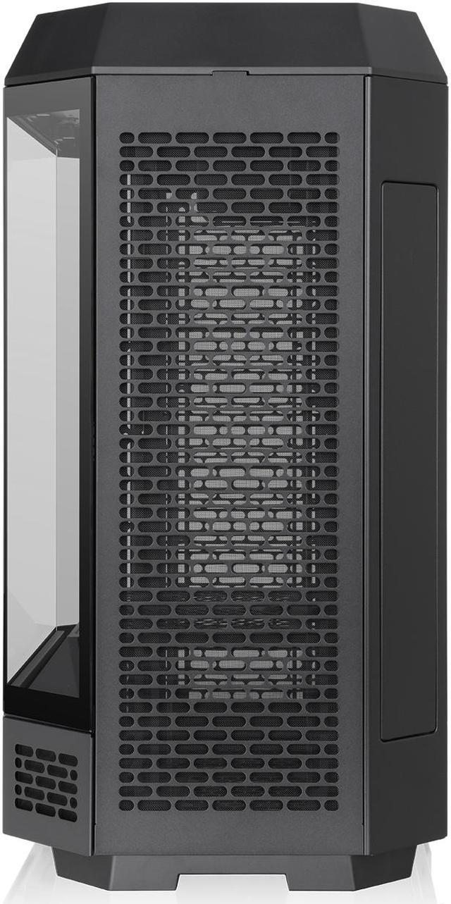 Alt view image 5 of 20 - Thermaltake Tower 600 Black Mid-Tower ATX Case; 3 Tempered Glass Panels; Hidden-Connector Motherboard Support; Rotational PCI-e Slots; CA-1Z1-00M1WN-00