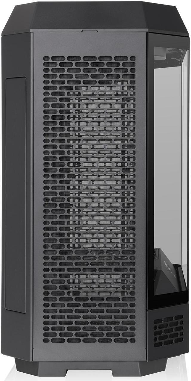 Alt view image 7 of 20 - Thermaltake Tower 600 Black Mid-Tower ATX Case; 3 Tempered Glass Panels; Hidden-Connector Motherboard Support; Rotational PCI-e Slots; CA-1Z1-00M1WN-00