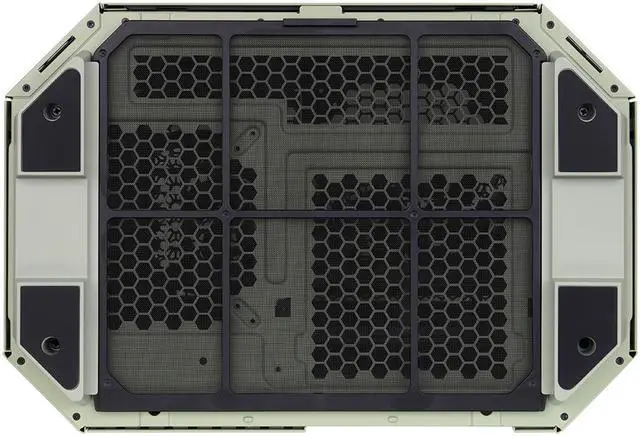 Alt view image 11 of 20 - Thermaltake Tower 600 Matcha Green Mid-Tower ATX Case; 3 Tempered Glass Panels; Hidden-Connector Motherboard Support; Rotational PCI-e Slots; CA-1Z1-00MEWN-00