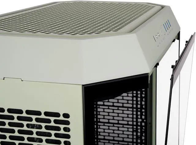 Alt view image 14 of 20 - Thermaltake Tower 600 Matcha Green Mid-Tower ATX Case; 3 Tempered Glass Panels; Hidden-Connector Motherboard Support; Rotational PCI-e Slots; CA-1Z1-00MEWN-00