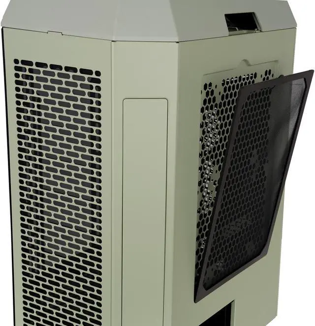 Alt view image 20 of 20 - Thermaltake Tower 600 Matcha Green Mid-Tower ATX Case; 3 Tempered Glass Panels; Hidden-Connector Motherboard Support; Rotational PCI-e Slots; CA-1Z1-00MEWN-00