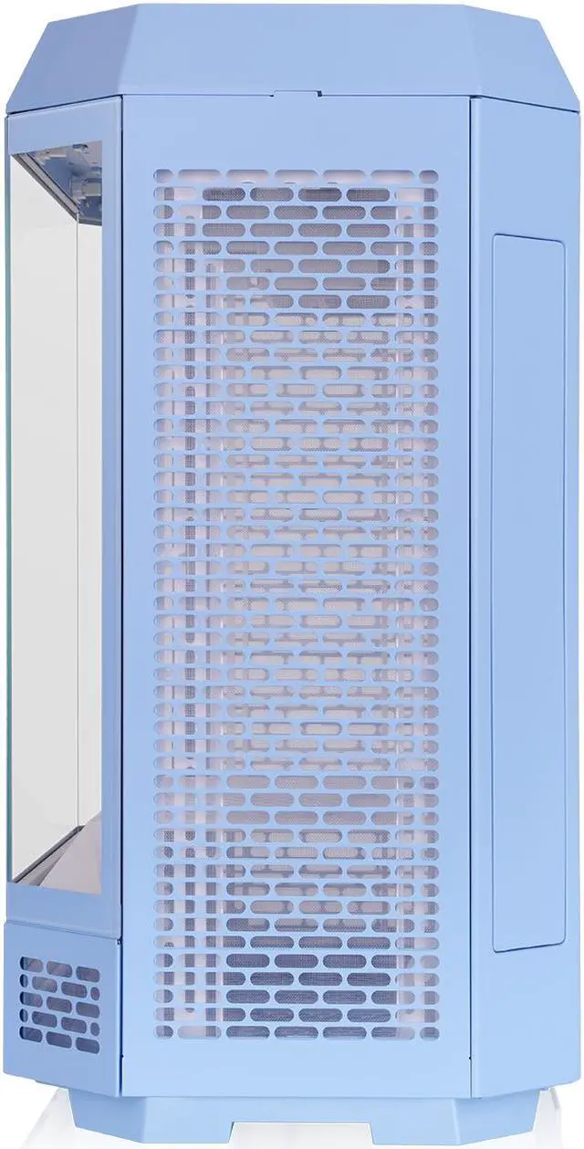 Alt view image 5 of 20 - Thermaltake Tower 600 Hydrangea Blue Mid-Tower ATX Case; 3 Tempered Glass Panels; Hidden-Connector Motherboard Support; Rotational PCI-e Slots; CA-1Z1-00MFWN-00