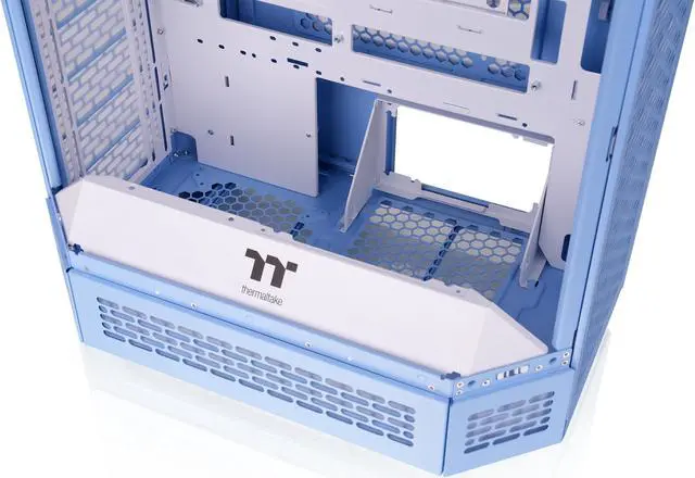 Alt view image 17 of 20 - Thermaltake Tower 600 Hydrangea Blue Mid-Tower ATX Case; 3 Tempered Glass Panels; Hidden-Connector Motherboard Support; Rotational PCI-e Slots; CA-1Z1-00MFWN-00