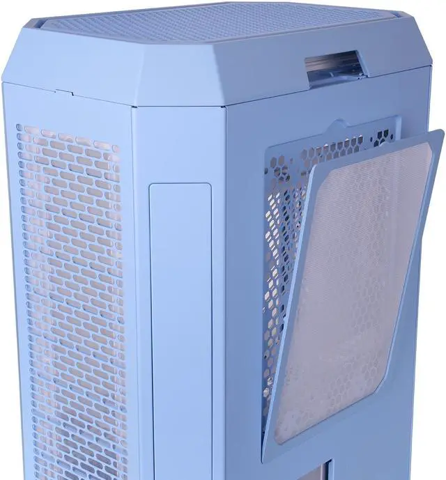 Alt view image 20 of 20 - Thermaltake Tower 600 Hydrangea Blue Mid-Tower ATX Case; 3 Tempered Glass Panels; Hidden-Connector Motherboard Support; Rotational PCI-e Slots; CA-1Z1-00MFWN-00