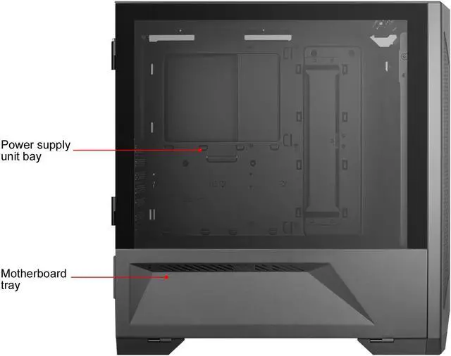 Alt view image 4 of 10 - LIAN LI LANCOOL II BLACK Tempered Glass ATX Case -Black Color -LANCOOL II -X
