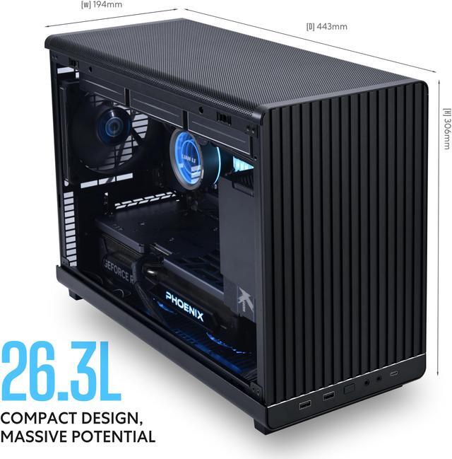 Alt view image 3 of 12 - LIAN LI A3-mATX Black SPCC M-ATX / ITX Computer Case ------ A3-mATX-X