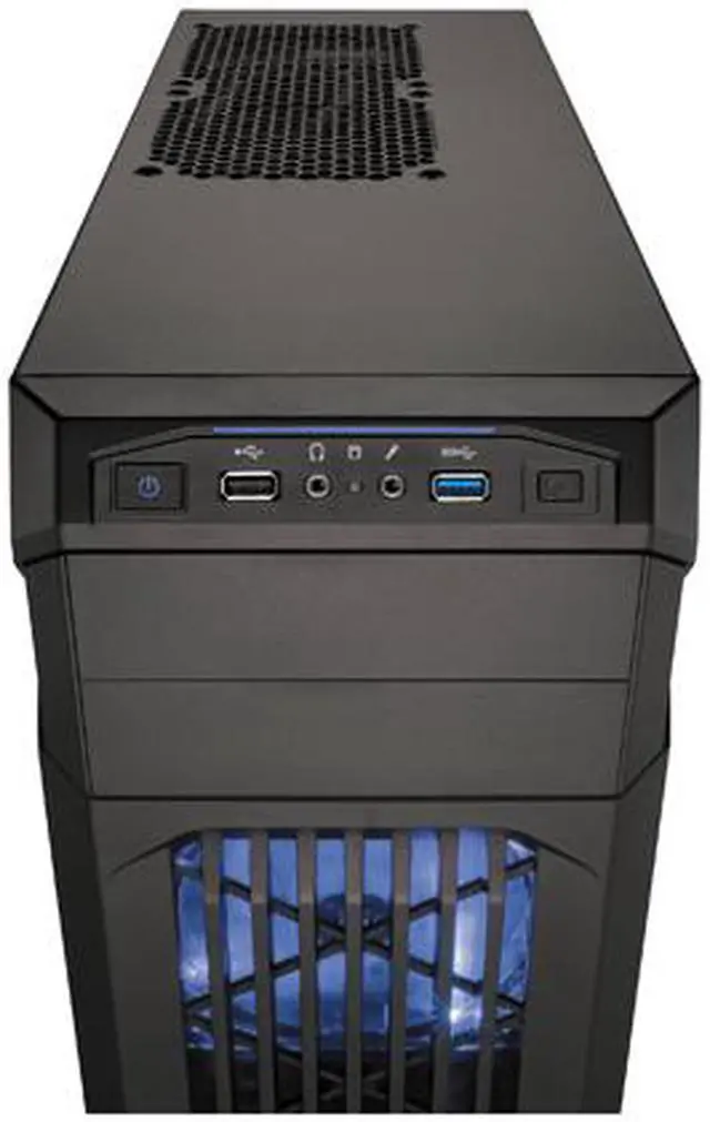 Alt view image 4 of 7 - Corsair Carbide Series SPEC-01 (CC-9011056-WW) Black Steel ATX Mid Tower Blue LED Mid-Tower Gaming Case Compatible with ATX Power Supply